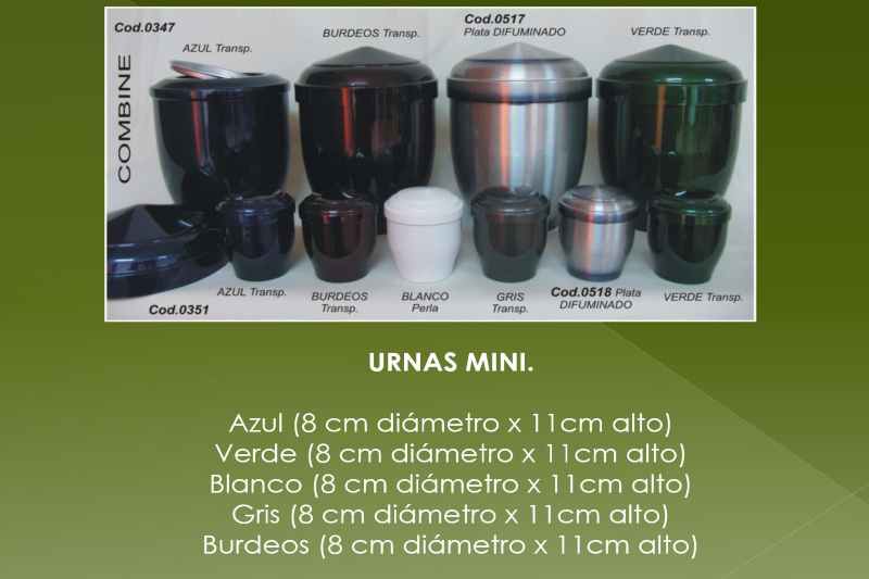 Urnas Metálicas tamaño Mini